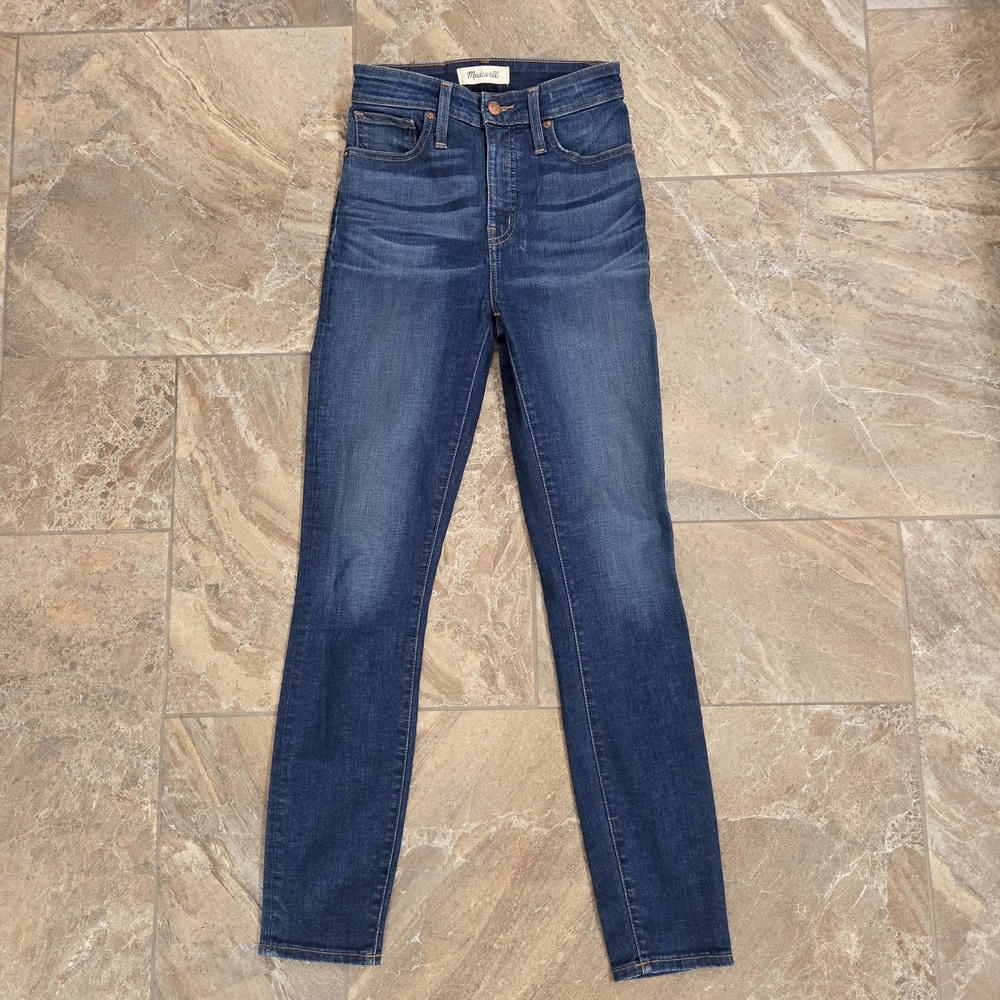 Madewell Indigo Skinny Jeans Curvy‎ High Rise Skinny Size 24